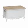 Baule Cuore legno paulonia bianco tortora shabby chic L45×P34×H66 cm — levanteshop.it