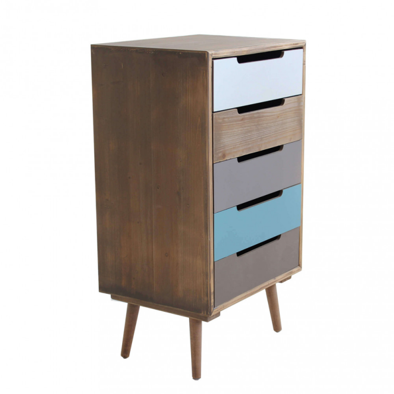 Cassettiera Darwin 4 cassetti stile moderno compatta e versatile