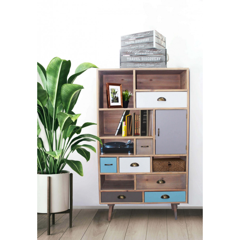 Mobiletto Perth moderno naturale per cucina casa