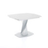 Tavolo Allungabile Twisted Total White 100 X 110 H.13 Cm