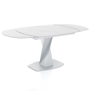 Zoom Tavolo Allungabile Twisted Total White 100 X 110 H.13 Cm