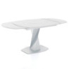 Tavolo Allungabile Twisted Total White 100 X 110 H.13 Cm