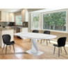 Tavolo Allungabile Twisted Total White 100 X 110 H.13 Cm