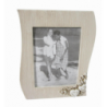 Portafoto shabby chic onda tortora 10x15 elegante e raffinato