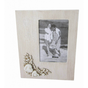 Portafoto shabby chic rettangolare tortora 10x15 elegante