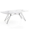 Tavolo / Scrivania Spillo White Marble 189 X 100 X H11 Cm