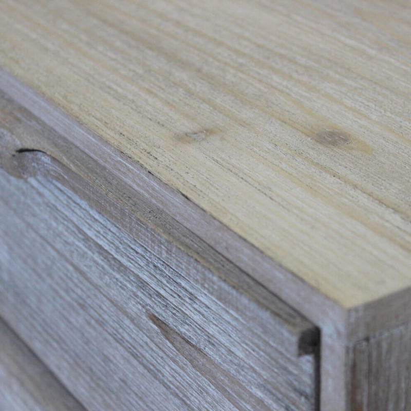 Cassettiera 5 cassetti moderna naturale per cucina casa
