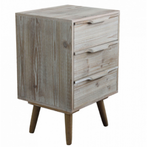 MOBILETTO 3 CASSETTI CON GAMBE IN LEGNO