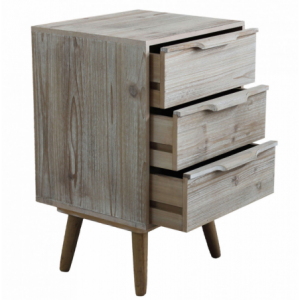Zoom MOBILETTO 3 CASSETTI CON GAMBE IN LEGNO