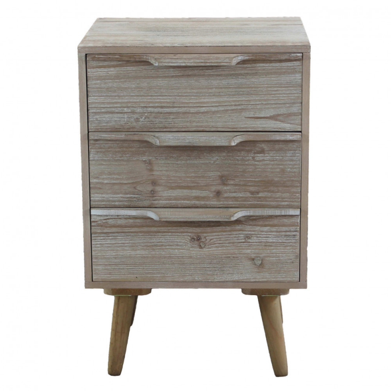 MOBILETTO 3 CASSETTI CON GAMBE IN LEGNO