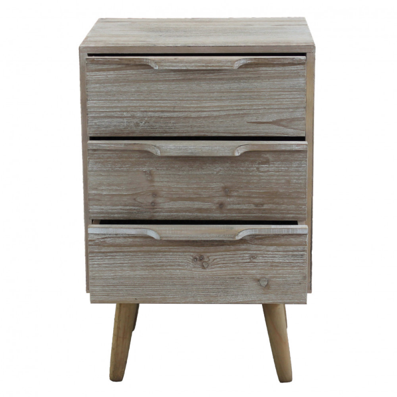 MOBILETTO 3 CASSETTI CON GAMBE IN LEGNO
