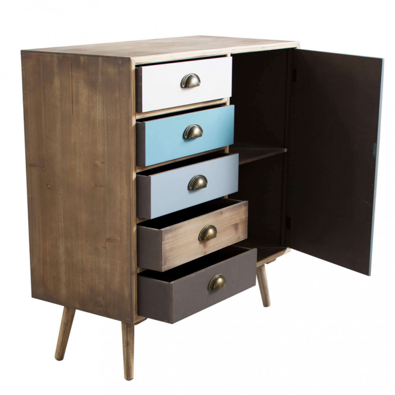 Mobiletto Levis con cassetti stile moderno compatto e versatile