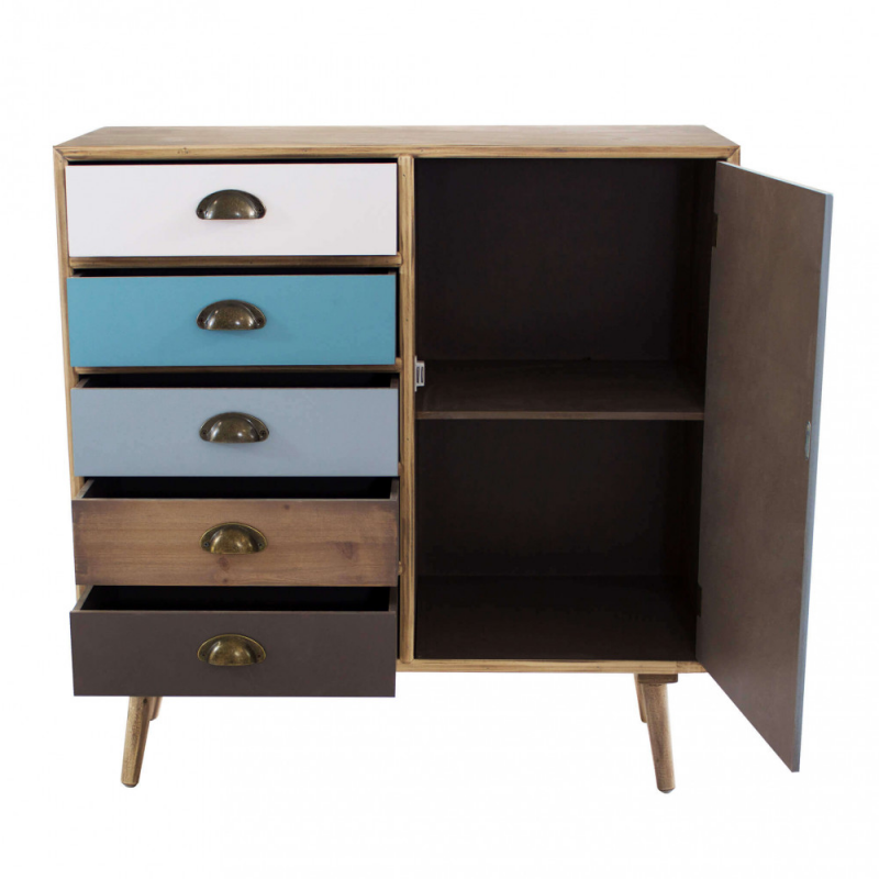 Mobiletto Levis con cassetti stile moderno compatto e versatile