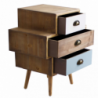 Mobiletto Victoria con cassetti stile shabby chic compatto