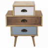Mobiletto Victoria con cassetti stile shabby chic compatto