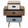 Mobiletto Victoria con cassetti stile shabby chic compatto