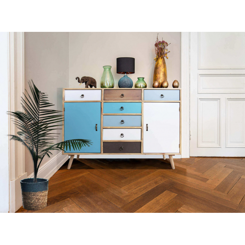 Mobiletto Laval moderno naturale per cucina casa living