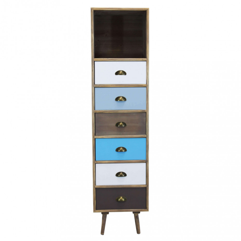 Mobiletto Orleans con cassetti stile classico compatto e versatile