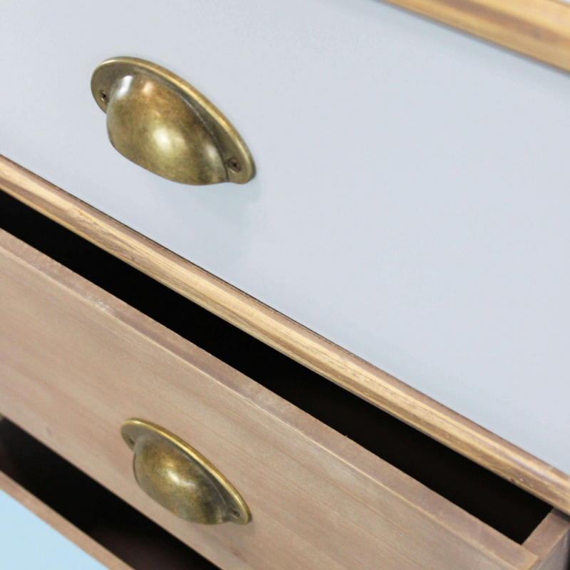 Mobiletto Orleans con cassetti stile classico compatto e versatile