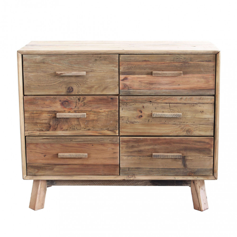 Cassettiera Denzel legno mango marrone 60x35x130h