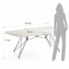 Tavolo / Scrivania Spillo Onice Marble 189 X 100 X H11 Cm