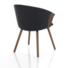 Sedia Bryan Dark Wood 60 X 61 H43 Cm