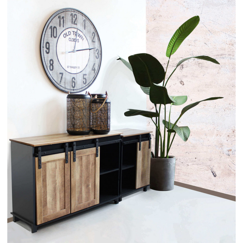 Mobile in legno e ferro Xavier moderno per cucina soggiorno