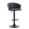 Sgabello Bryan Dark Wood 57 X 57,5 H30 Cm
