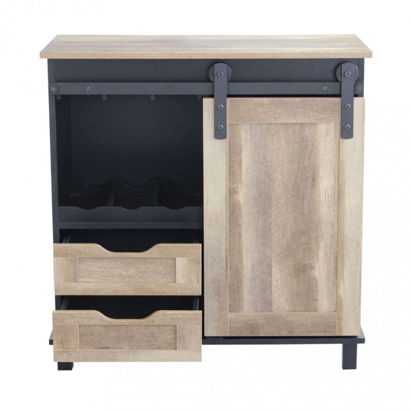 Mobile in legno e ferro Yvan moderno per cucina soggiorno casa