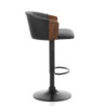 Sgabello Bryan Dark Wood 57 X 57,5 H30 Cm