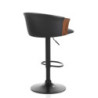 Sgabello Bryan Dark Wood 57 X 57,5 H30 Cm
