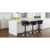 Sgabello Bryan Dark Wood 57 X 57,5 H30 Cm