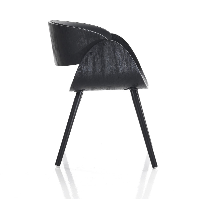 Sedia Visby Evo Total Black 55 X 54,5 H42,5 Cm