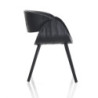 Sedia Visby Evo Total Black 55 X 54,5 H42,5 Cm