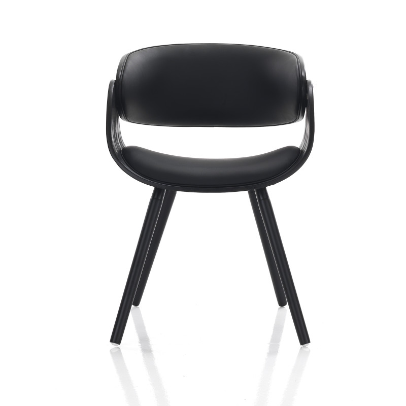 Sedia Visby Evo Total Black 55 X 54,5 H42,5 Cm