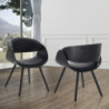 Sedia Visby Evo Total Black 55 X 54,5 H42,5 Cm