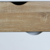 Mobile Bradley Cosma legno bianco marrone L147×P39×H82 cm 2 ante 3 cassetti — levanteshop.it