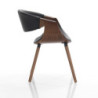 Sedia Visby 2 Dark Wood 56 X 56 H40 Cm