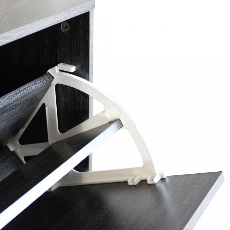 Scarpiera Sally grigio scuro moderna salvaspazio per bagno casa