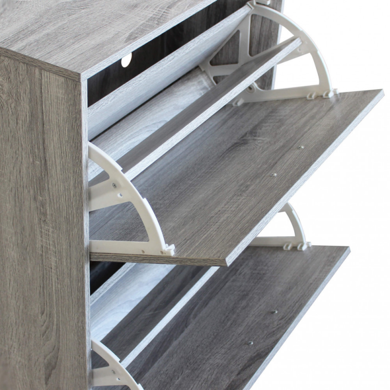 Scarpiera Vicky grigio chiaro moderna salvaspazio per bagno casa