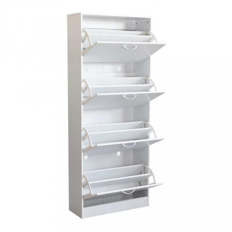 Scarpiera Wendy bianca moderna salvaspazio per bagno casa