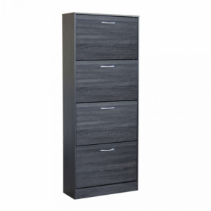 Scarpiera Wendy grigio scuro moderna salvaspazio per bagno casa