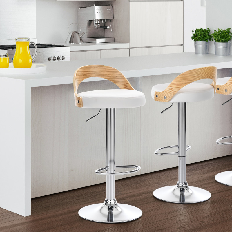 Sgabello Ruben Wood 55 X 45 H44 Cm