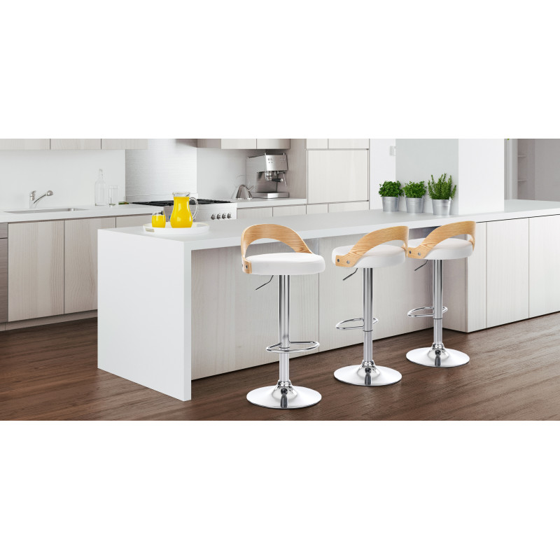 Sgabello Ruben Wood 55 X 45 H44 Cm