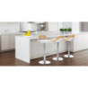 Sgabello Ruben Wood 55 X 45 H44 Cm