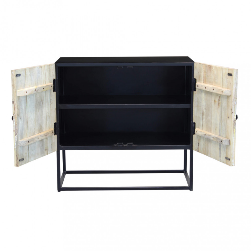 Mobile Samuel legno mango marrone 90x40x90h