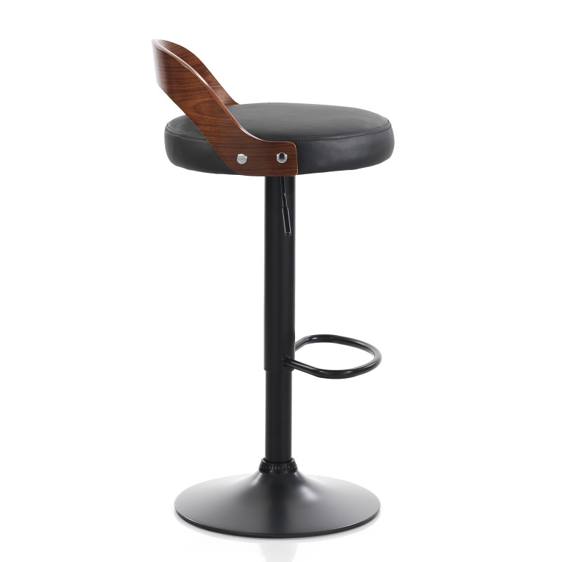 Sgabello Ruben Dark Wood 55 X 45 H44 Cm