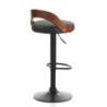 Sgabello Ruben Dark Wood 55 X 45 H44 Cm