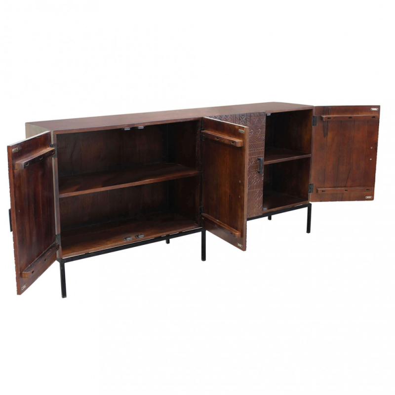Mobile Hank legno mango marrone 90x40x90h