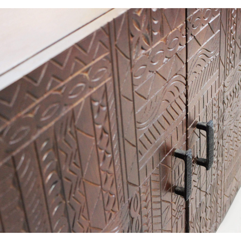 Mobile Hank legno mango marrone 90x40x90h